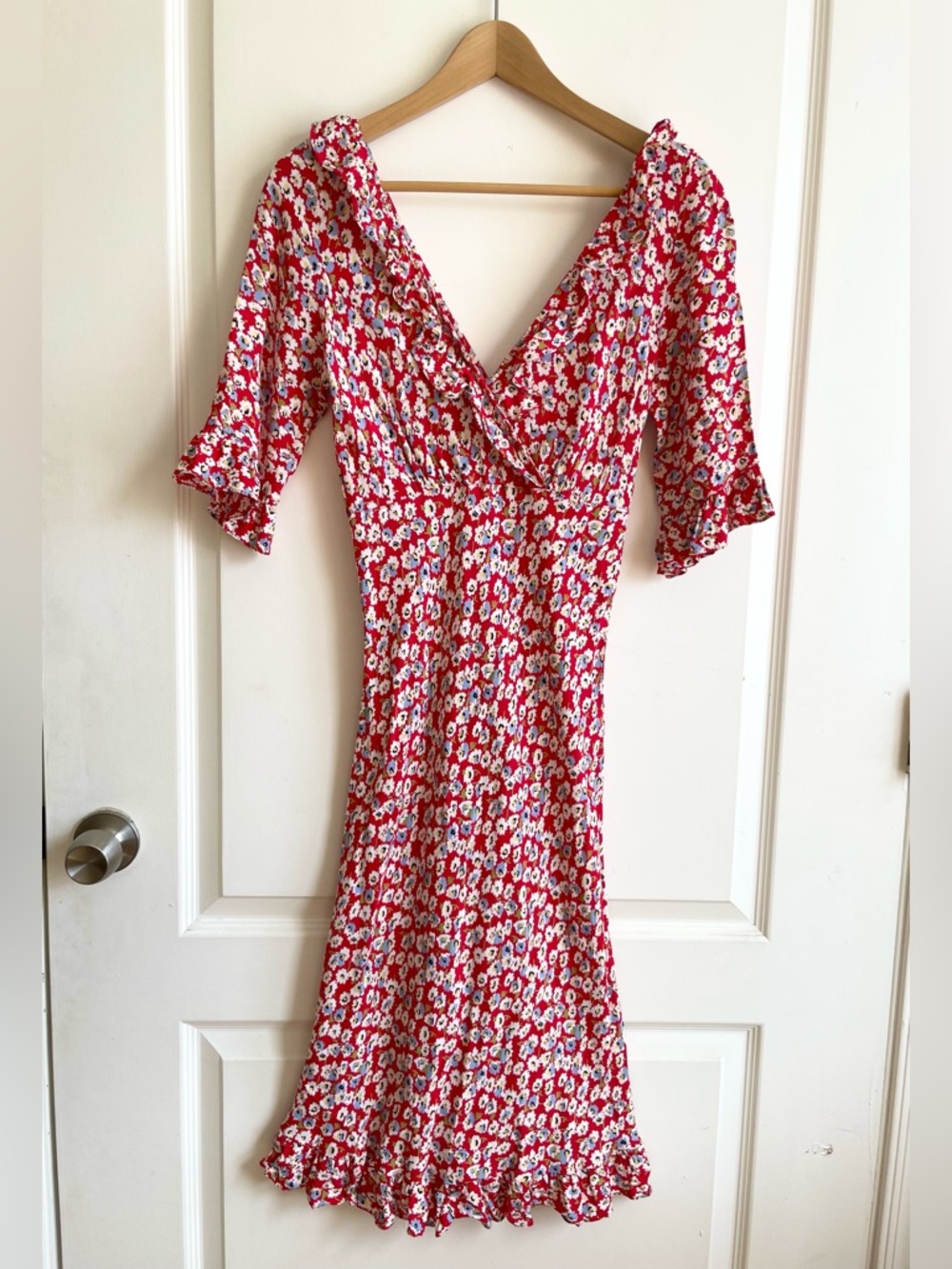 Vintage Agneta Eckemyr Dress M Vintage 40s Style Ditsy Romantic Micro Floral